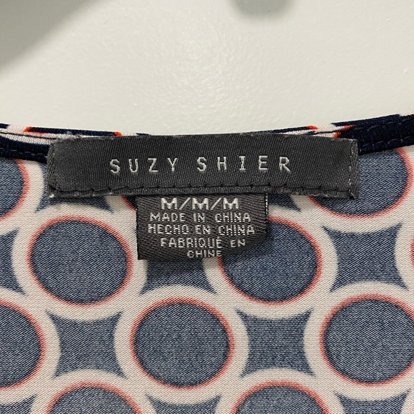 Women’s Wrap Dress; Navy & Red; Polka Dot; Size M - Picture 4 of 4